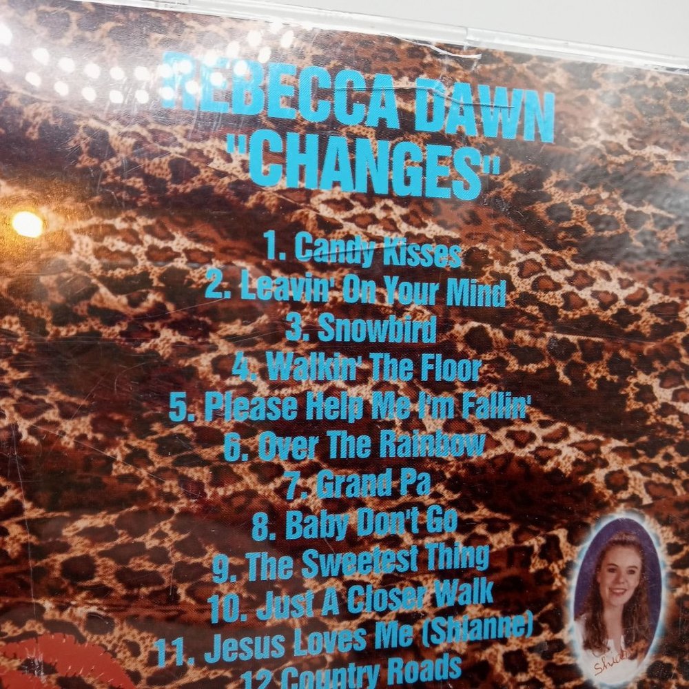 Rebecca Dawn Changes CD Country Music Signed Autographed Vintage Leopard Print - Picture 4 of 5
